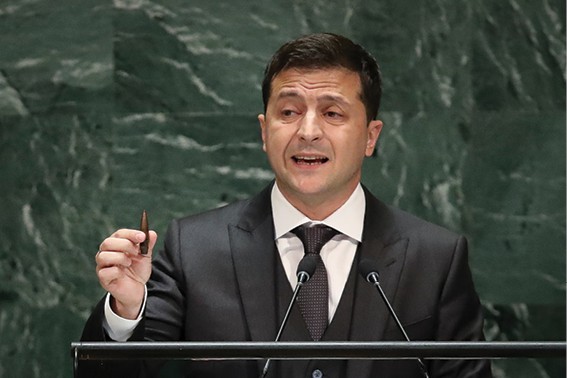 ולודימיר זלנסקי, 2019 // צילום Drew Angerer, Getty Images IL