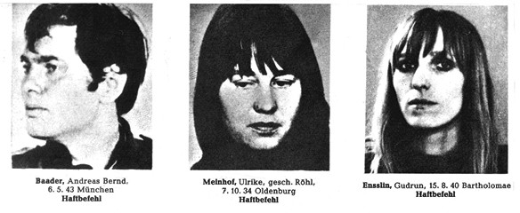 חלק מחברי כנופיית באדר־מיינהוף