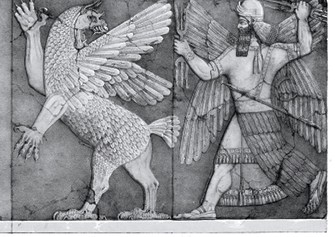 תבליט המתעד המחשה ל׳עלילות גילגמש׳