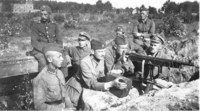 חיילים פולנים במהלך המלחמה הפולנית־סובייטית, 1920